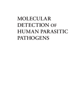 Molecular Detection of Human Parasitic Pathogens