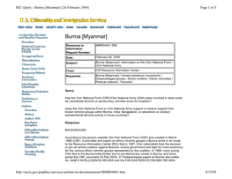Burma [Myanmar] (26 February 2004) Page 1 of 5