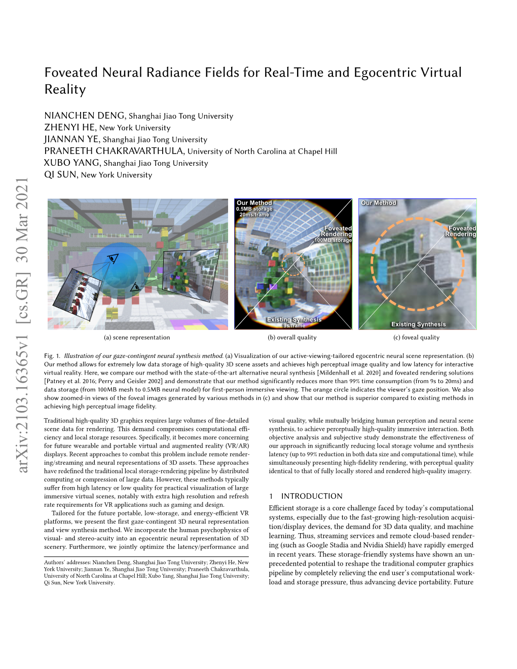 Foveated Neural Radiance Fields for Real-Time and Egocentric Virtual Reality