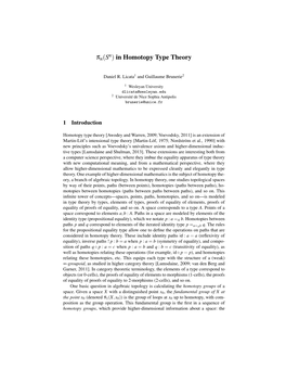 In Homotopy Type Theory