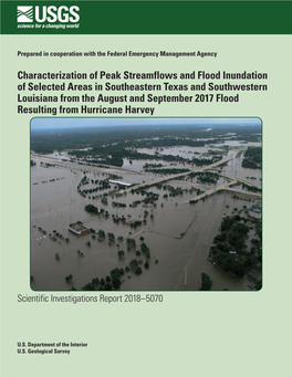 Characterization of Peak Streamflows and Flood Inundation of Selected