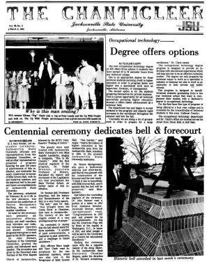 Degree Off Ers Options Centennial Ceremony Dedicates Bell & Forecourt