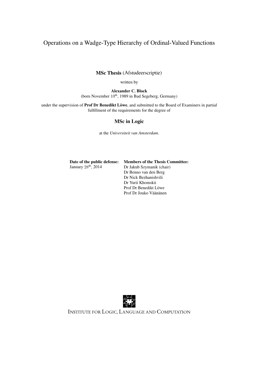 Operations on a Wadge-Type Hierarchy of Ordinal-Valued Functions