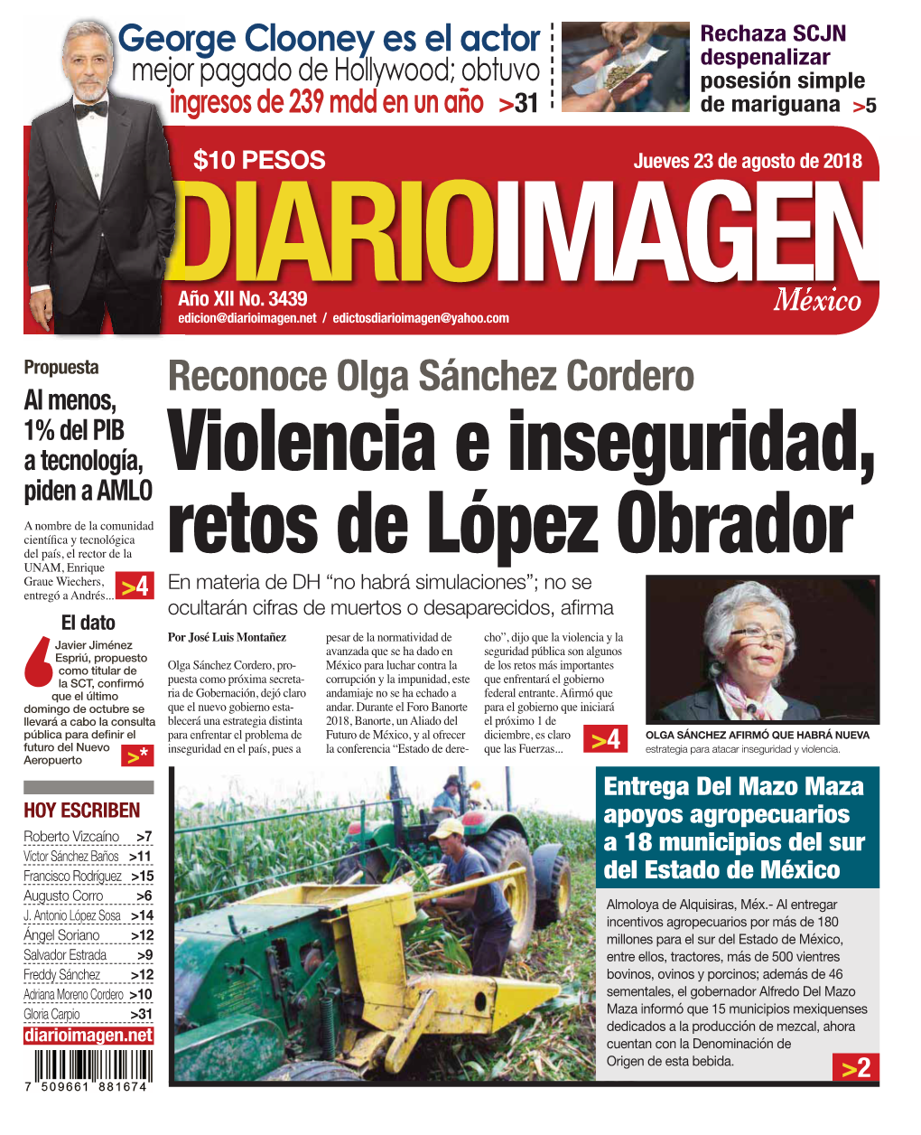 Olga Sánchez Cordero Al Menos, 1% Del PIB a Tecnología, Violencia E Inseguridad, Piden a AMLO