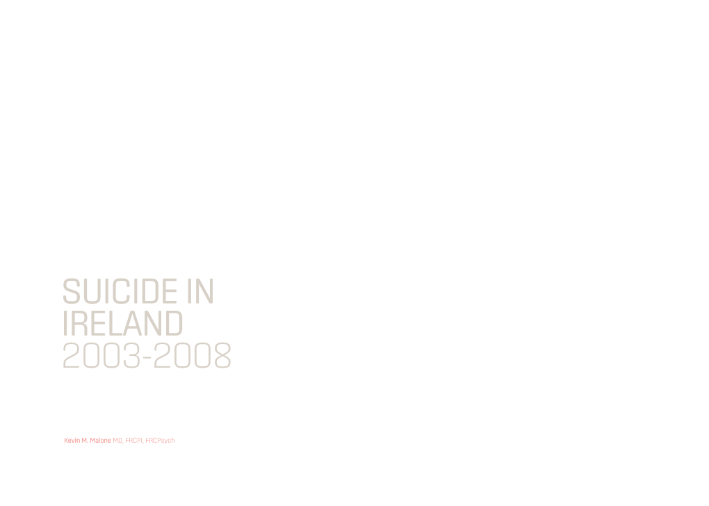 Suicide in Ireland 2003-2008