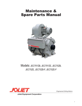 Maintenance & Spare Parts Manual