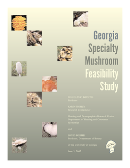 Georgia Specialty Mushroom Feasibility Study