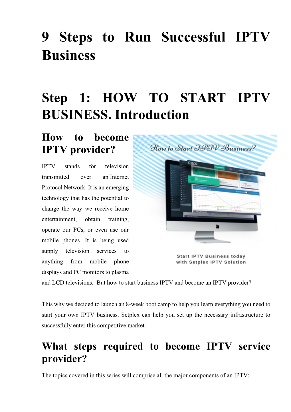 9 Steps to Run Successful IPTV Business