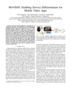 Movidiff: Enabling Service Differentiation for Mobile Video Apps