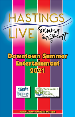 Downtown Summer Entertainment 2021