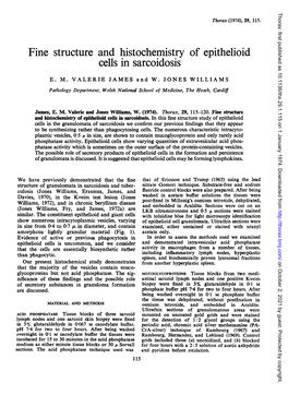 Fine Structure and Histochemistry of Epithelioid Cells in Sarcoidosis