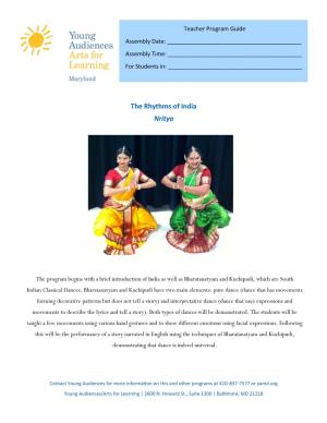 The Rhythms of India Nritya