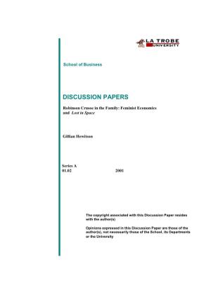Discussion Papers