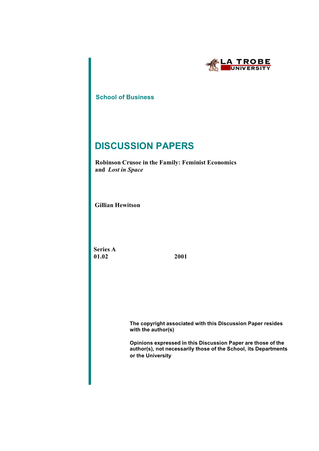 Discussion Papers