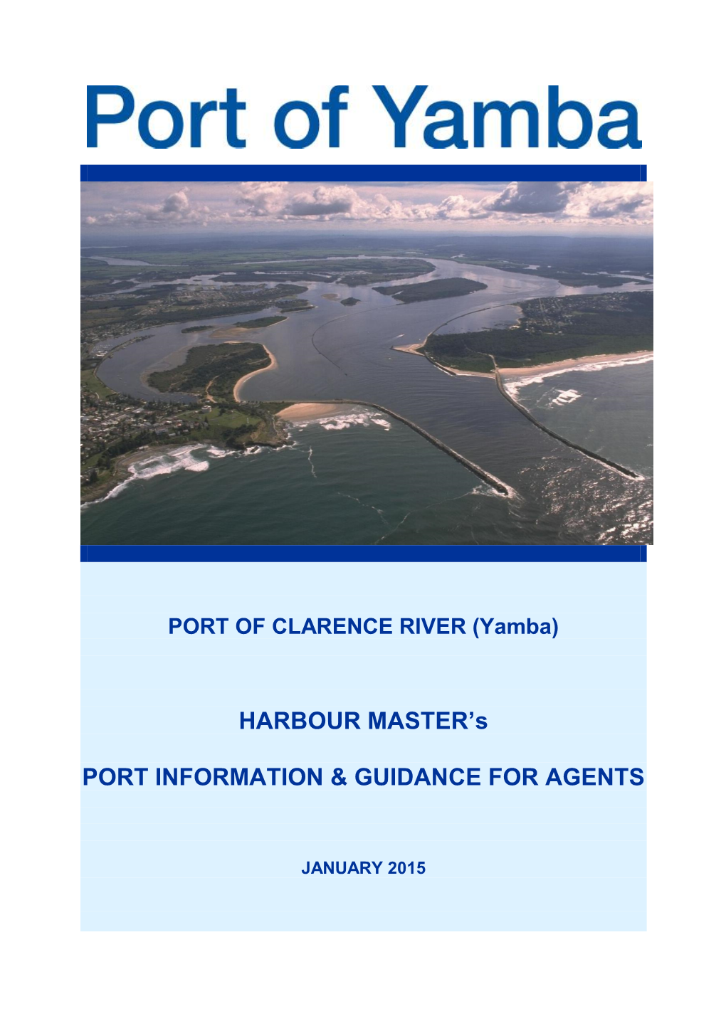 PORT of CLARENCE RIVER (Yamba)