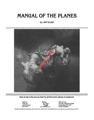 MANUAL of the PLANES by Jeff Grubb