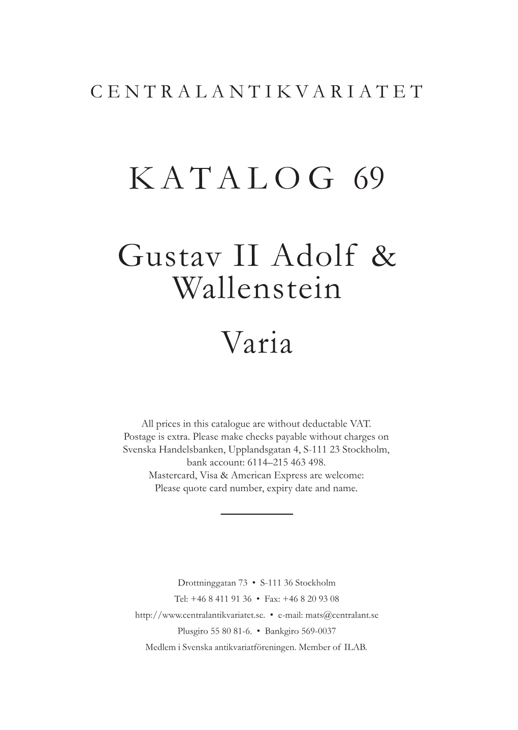 69. Gustav II Adolf Och Wallenstein