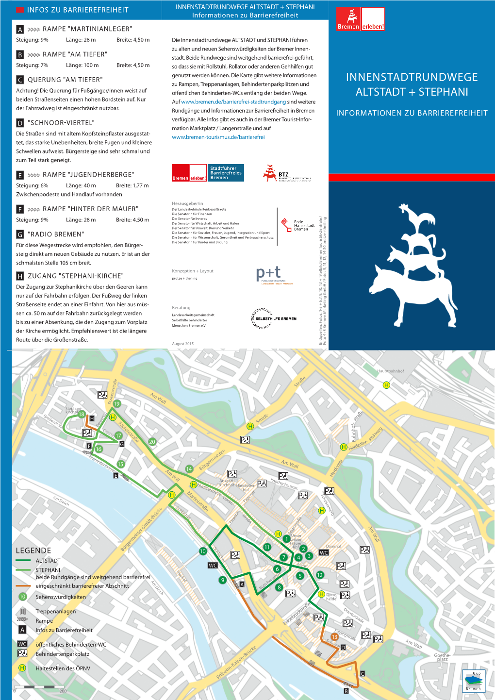 INNENSTADTRUNDWEGE ALTSTADT + STEPHANI Informationen Zu Barrierefreiheit