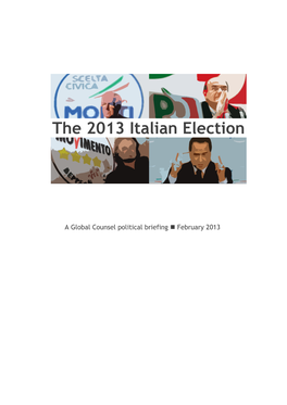 The 2013 Italian Election