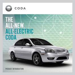 CODA Automotive Electric Vehicle Brochure