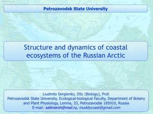 Structure and Dynamics of Coastal Ecosystems of the Russian Arctic