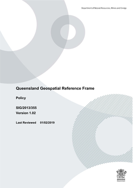Queensland Geospatial Reference Frame