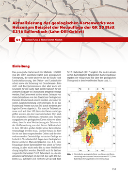 Aktualisierung Des Geologischen Kartenwerks Von Hessen Am Beispiel Der Neuauflage Der GK 25 Blatt 5316 Ballersbach (Lahn-Dill-Gebiet)