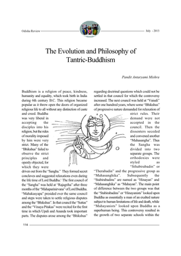 The Evolution and Philosophy of Tantric-Buddhism