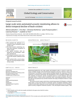 Large-Scale Semi-Automated Acoustic Monitoring Allows to Detect