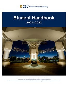 CBU Student Handbook