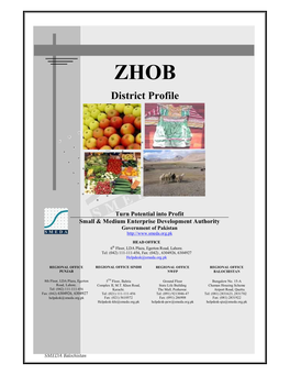 ZHOB District Profile