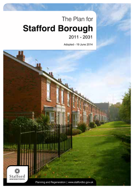 The Plan for Stafford Borough 2011-2031
