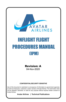 Inflight Flight Procedures Manual (Ipm)