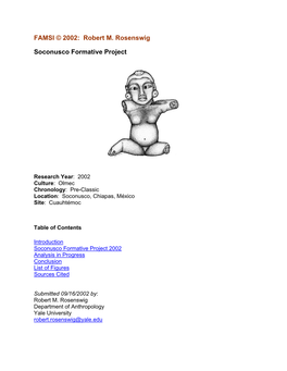 Soconusco Formative Project