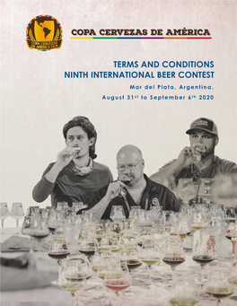 TERMS and CONDITIONS NINTH INTERNATIONAL BEER CONTEST Mar Del Plata, Argentina