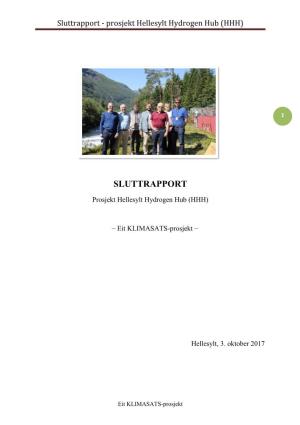 Sluttrapport - Prosjekt Hellesylt Hydrogen Hub (HHH)