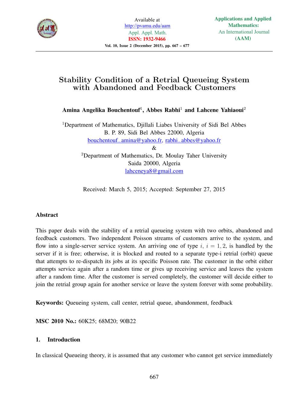 Stability Condition of a Retrial Queueing System with Abandoned and Feedback Customers