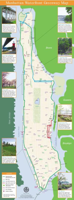 Manhattan Waterfront Greenway Map
