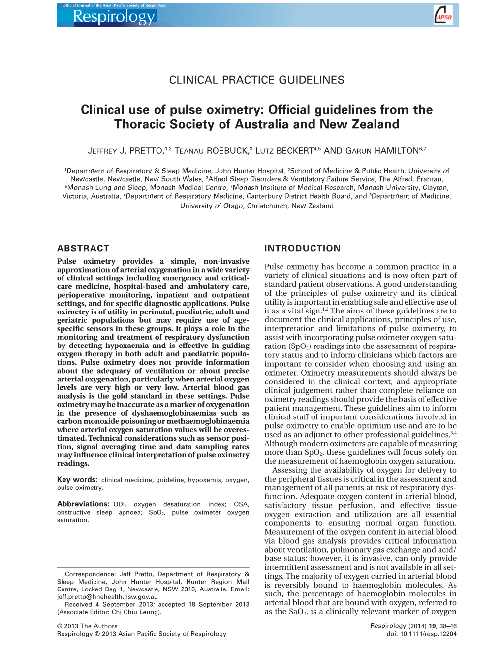 clinical-use-of-pulse-oximetry-official-guidelines-from-the-thoracic