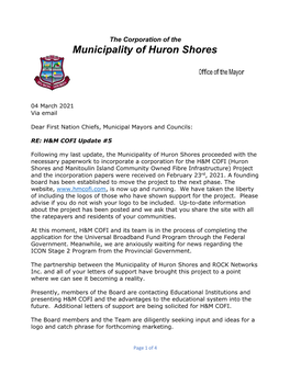 Municipality of Huron Shores