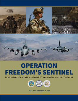 Operation Freedom's Sentinel, Report to the United States Congress, July