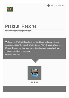 Prakruti Resorts