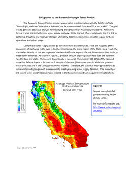 Background to the Reservoir Drought Status Product