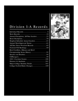 Division IA Records