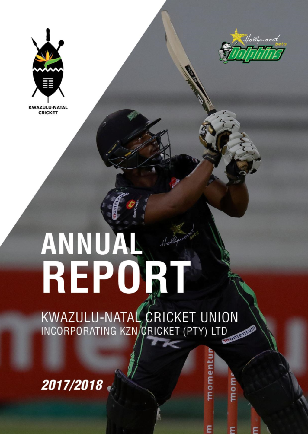 Kzn Cricket Union 2017/18 Annual Report 1 Page