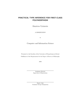 Practical Type Inference for First-Class Polymorphism