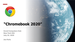 “Chromebook 2020”