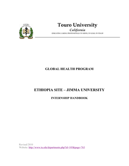 Ethiopia Site – Jimma University