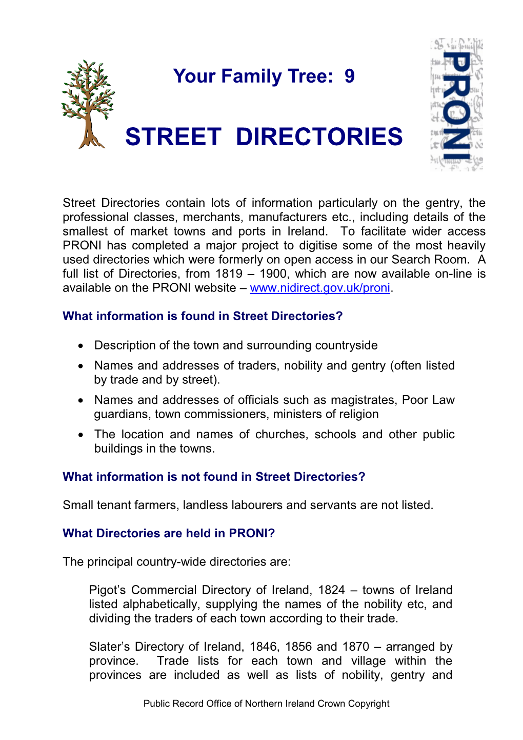 Street Directories