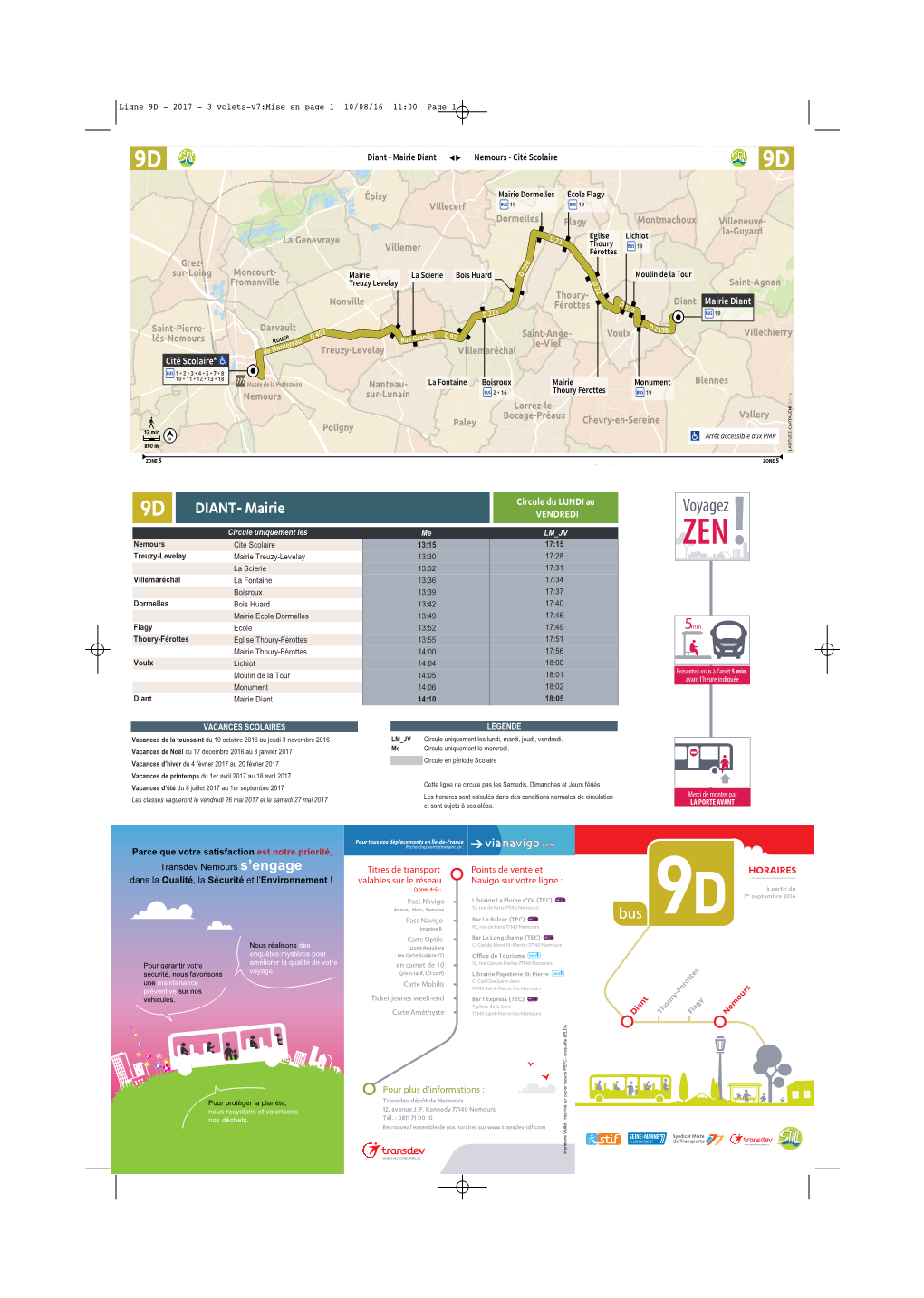 Horaires De Bus Lycée Bezout (2 Mo) PDF 2.29 Mo